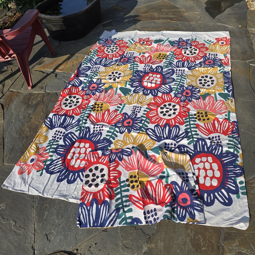 Vintage Ikea SOMMARASTER Twin Duvet Cover and Pillowcase, NEW